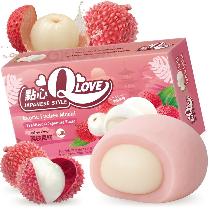 QLove Exotic Lychee Mini Mochi 80g