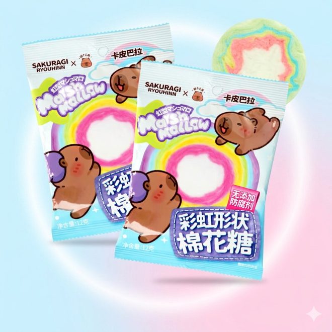 Capybara Rainbow Cotton Candy szivárványos vattacukor 12g