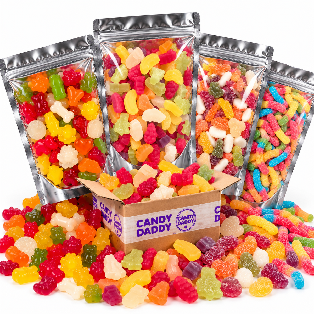 50 Féle Mega 4kg Gumicukor Válogatás 4x1kg Pedro