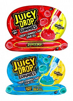 Bazooka Juicy Drop Gummies Strawberry & Raspberry 57g