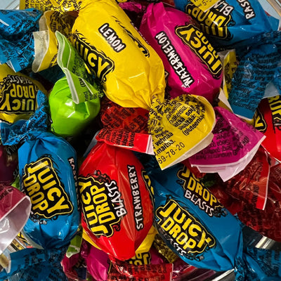 Juicy Drop Bazooka Blasts savanyú cukorkák 100g