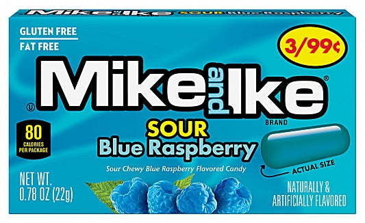 Mike and Ike Sour Blue Raspberry 22g