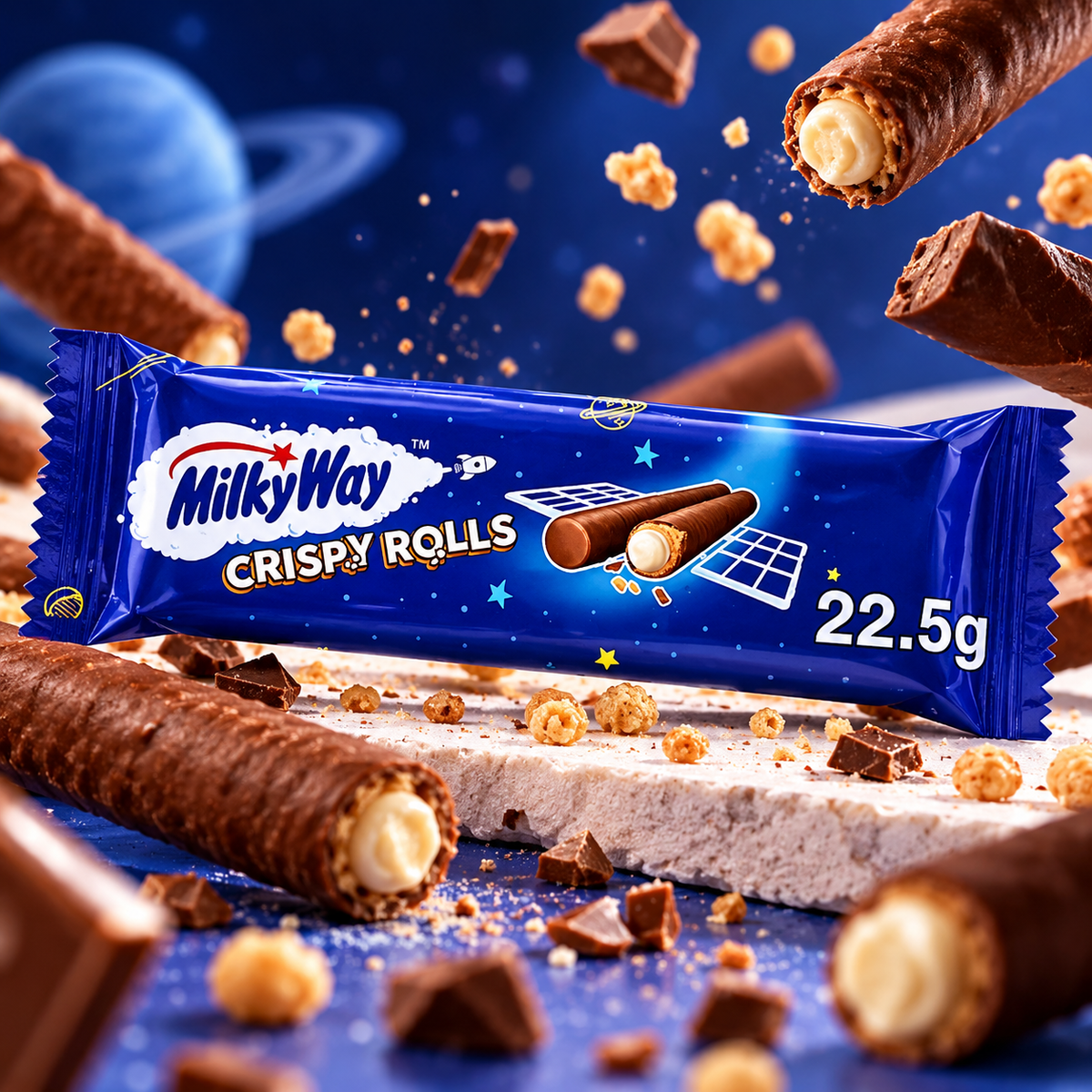 Milky Way Crispy Rolls 22g