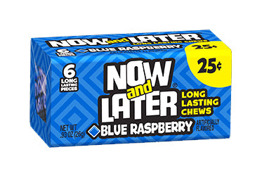 Now & Later Blue Raspberry kékáfonyás gumicukor 26g