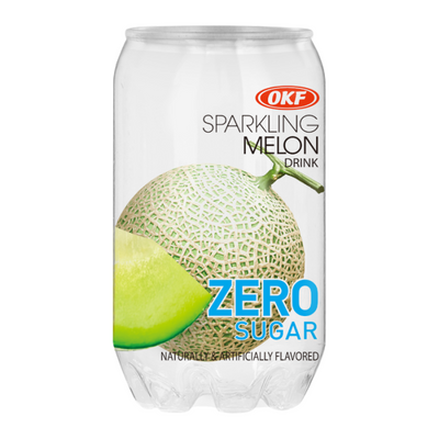 OKF Sparkling Zero Sugar Melon Drink 350ml dinnye ital