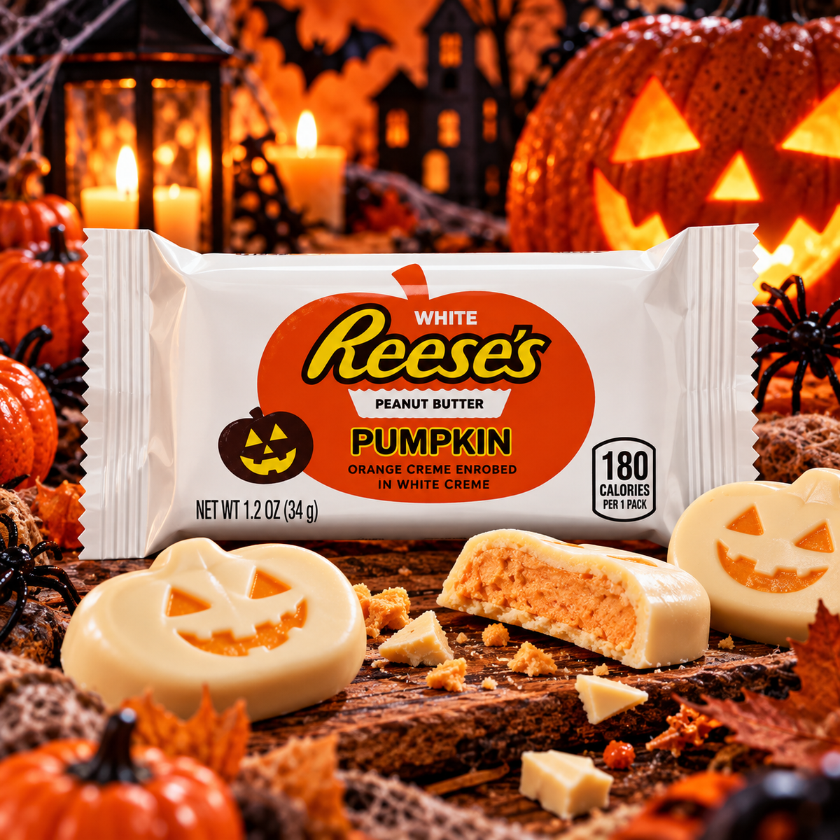 Reese's fehércsokis mogyoróvajas Halloween tök kiadás 34g