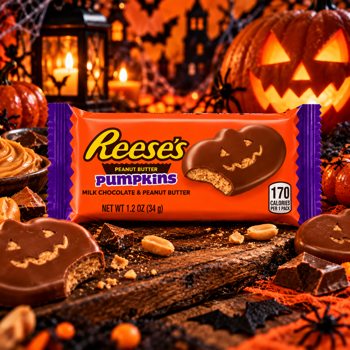 Reese's Pumpkins Peanut Butter Pumpkins Halloween Edition 17g
