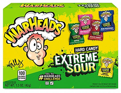 Warheads Hard Candy Extreme Sour extrém savanyú cukorkák 42g