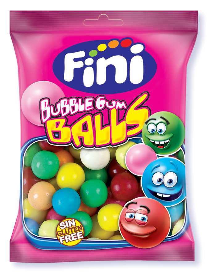 Gyümölcsös rágó mix - Fini bubble gum balls 75g