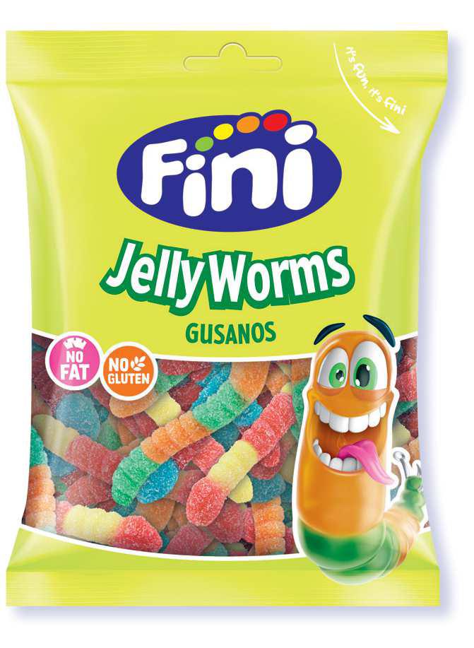 Savanyú giliszta gumicukor - Fini Sour worms 75g