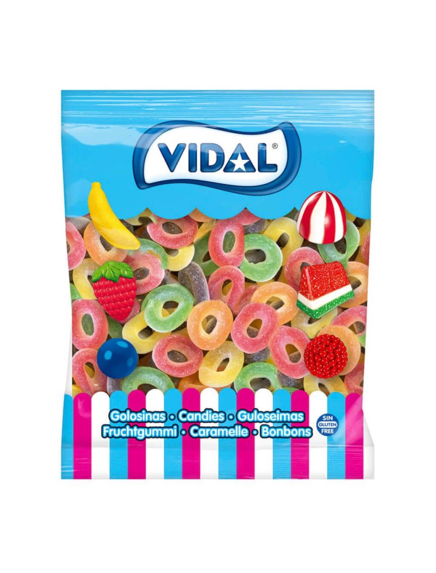 Cukrozott Multi karika mix 1000g - enyhén savanykás