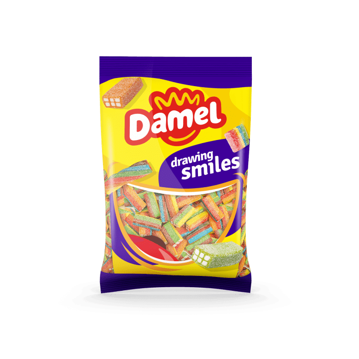 Savanyú tutti frutti tégla gumicukor 1kg dame