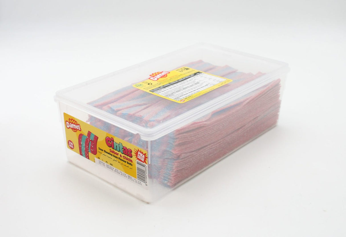Extra savanyú rágógumi ízű gumicukor szíj szalag 1.89 kg
