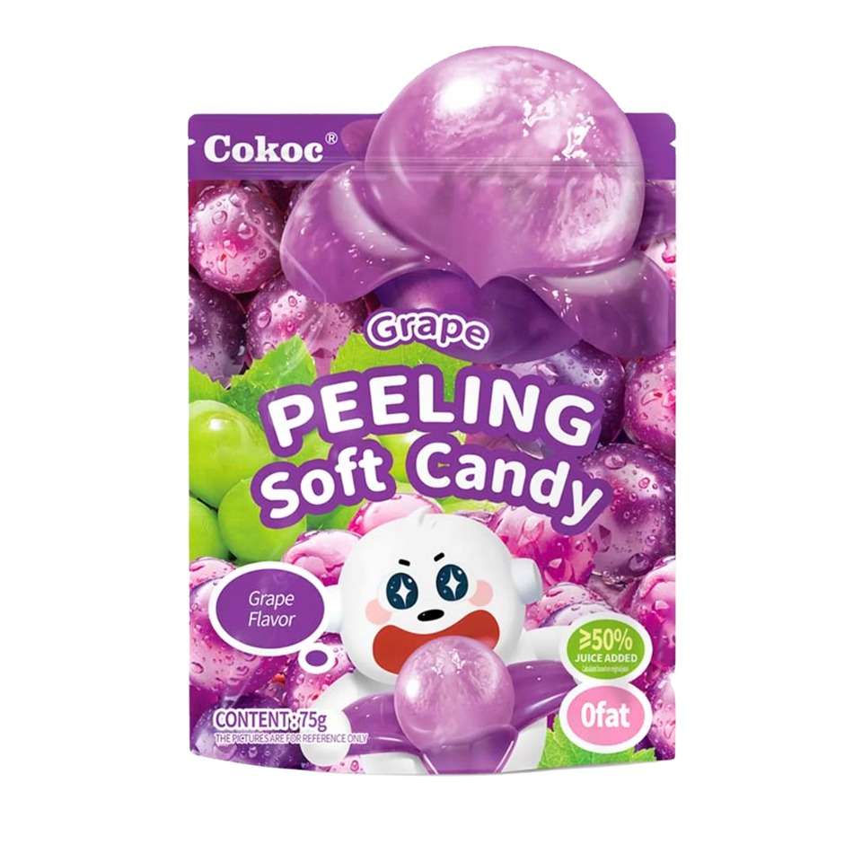 COKOC Peeling Soft Candy Grape Flavor szőlő ízű gumicukor 75g
