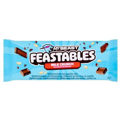 Mrbeast Feastables Milk Crunch puffed rice crunchy chocolate 60g