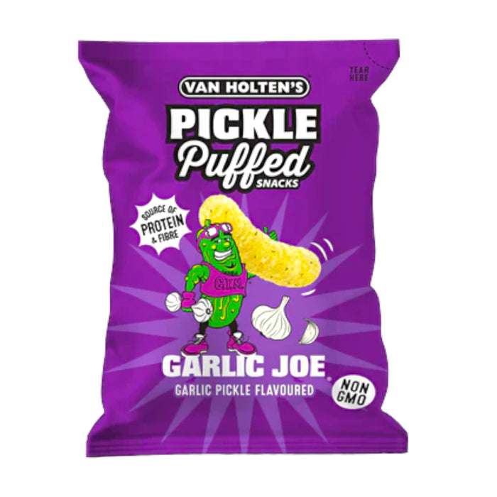 Van Holtens Garlic Joe Pickle Puffs fokhagyma-uborka ízű lencsechips 90g