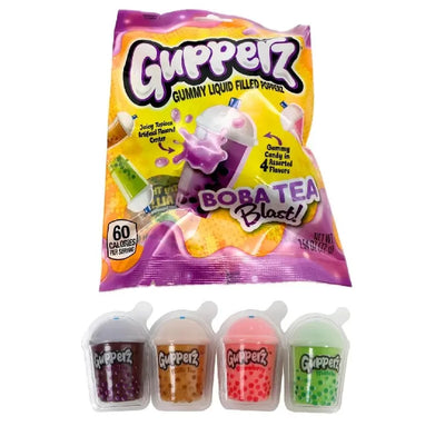 GUPPERZ BOBA tea blast stuffed gum sugar 72g