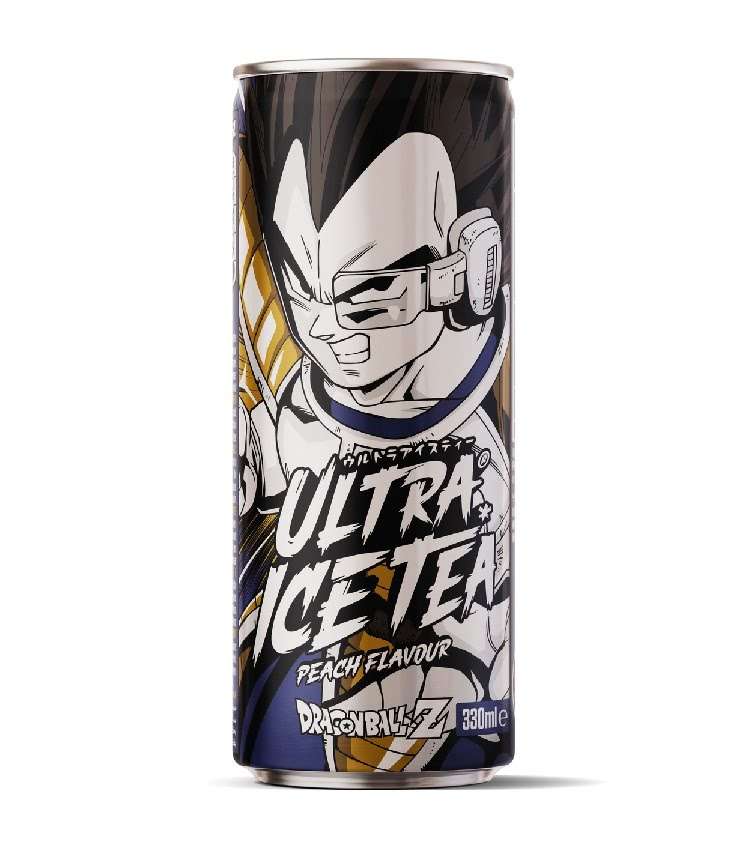 UltraPop Dragon Ball Z Ultra vegeta Őszibarack ízű jeges tea 330ml DRS