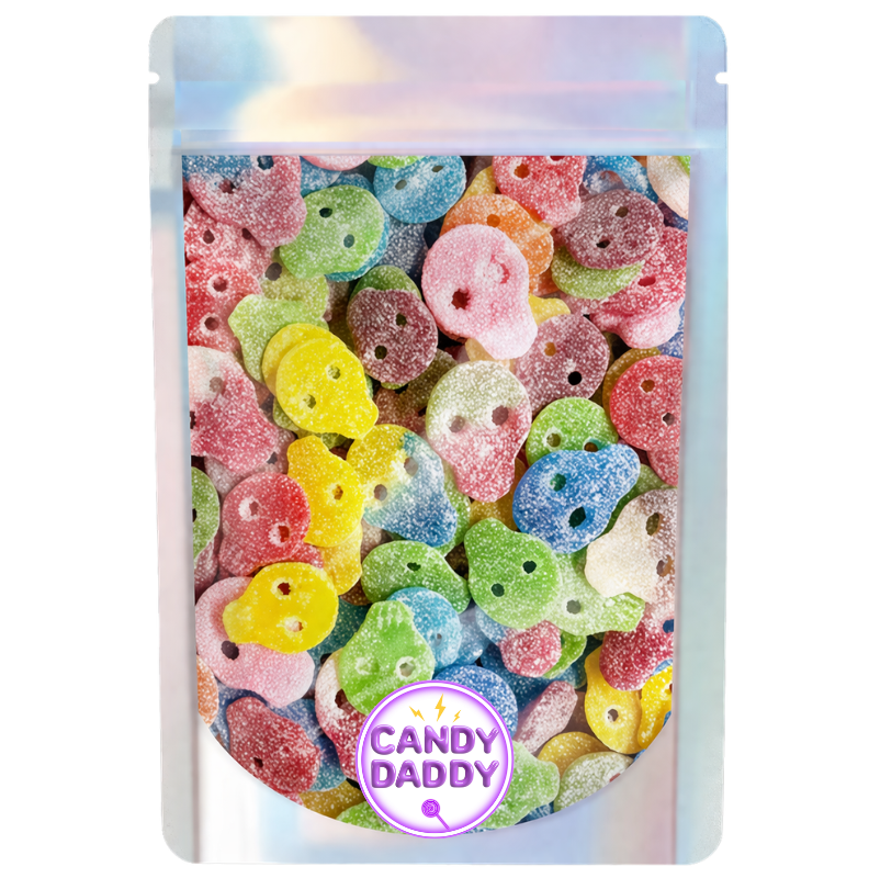 Swedish-style Extremely Sour Skull Gummy Candy Mix - Gluten-Free