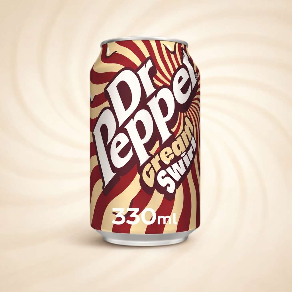 Dr Pepper Cream Swirl krémes szénsavas üdítő 330ml DRS