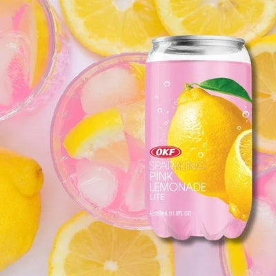 OKF Sparkling Pink Lemonade Drink 350ml rózsaszín limonádé