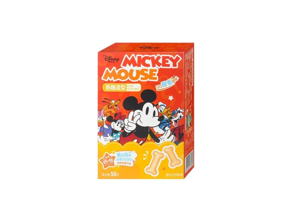 Binqi & Disney Mickey Milk Bones Shaped Cookies 50g - csont kekszek