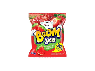 Orion Boom Strawberry Gummy 25g eper zselés gumicukor