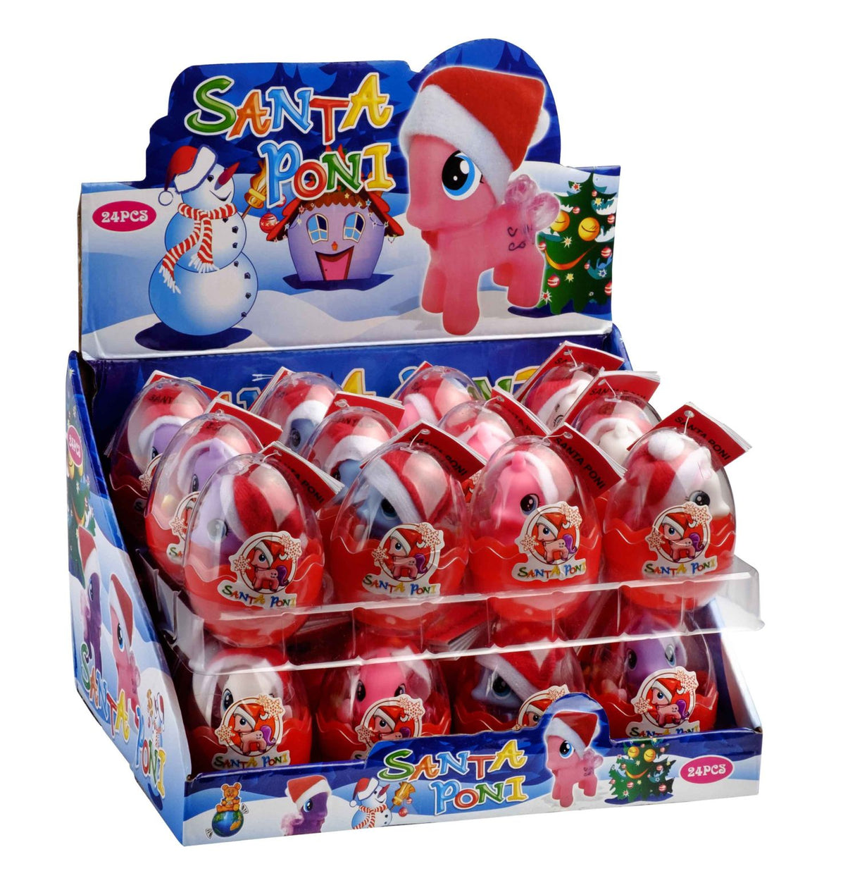 Mikuláš-pony hračka s 5g cukorkami