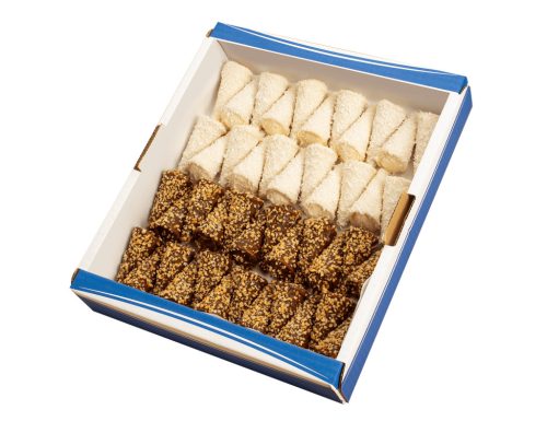 Csokis-vaníliás mini tölcsér sütemény 700g