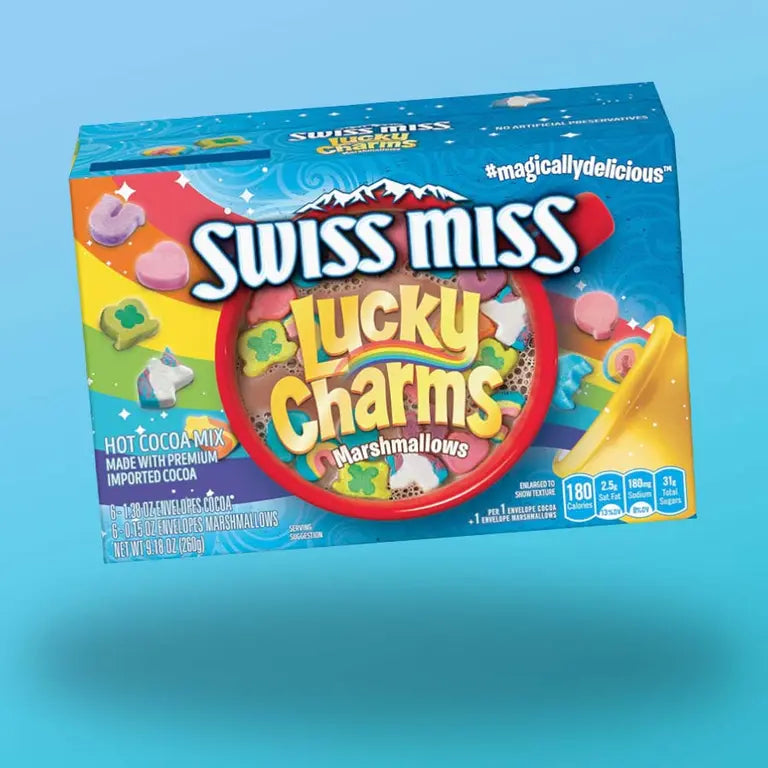 Švýcarská slečna Lucky Charms Hot Chocolate Mix s Marsh Sugar 260G