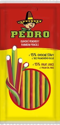 Töltött szivárvány kábel gumicukor Pedro Apple pencil 80g (Copy)