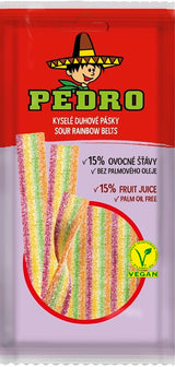 Extra savanyú szivárvány szíj gumicukor Pedro 80g