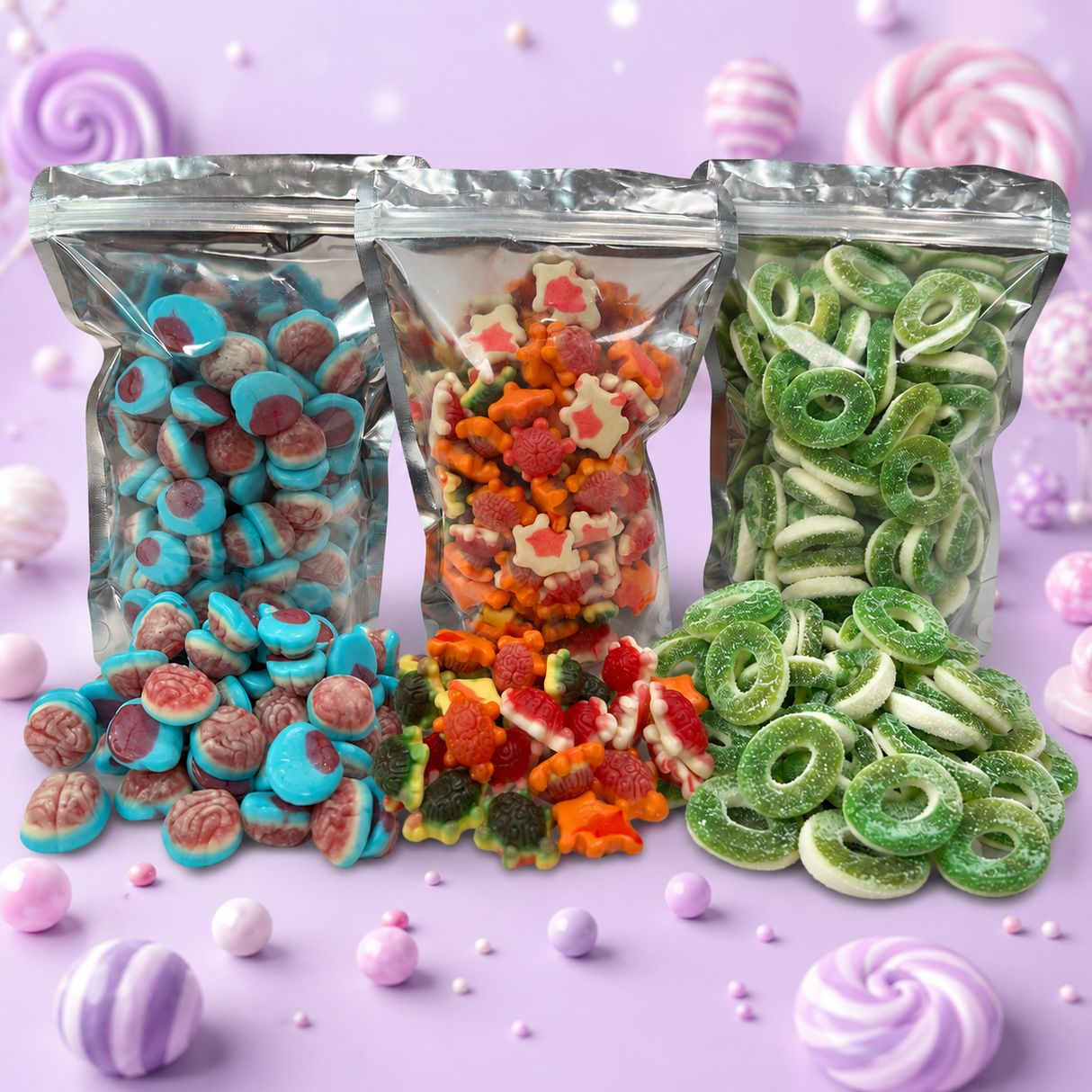 Töltött - Savanyú gumicukor 3 kg Box 1. Gluténmentes