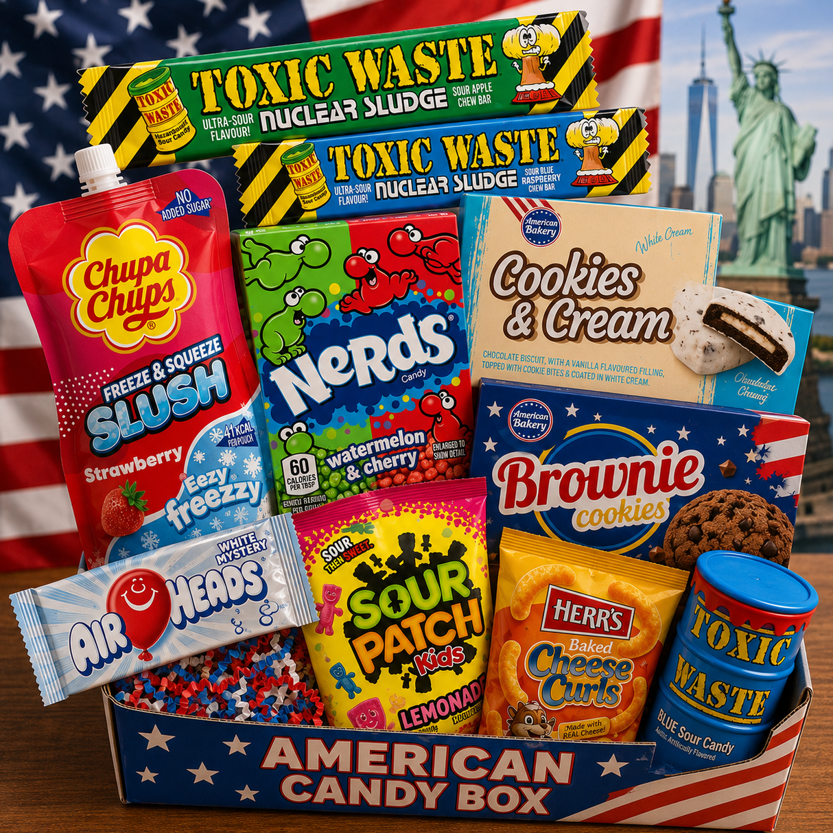 Amerikai Édesség válogatás box - USA Candy Box 13 darabos
