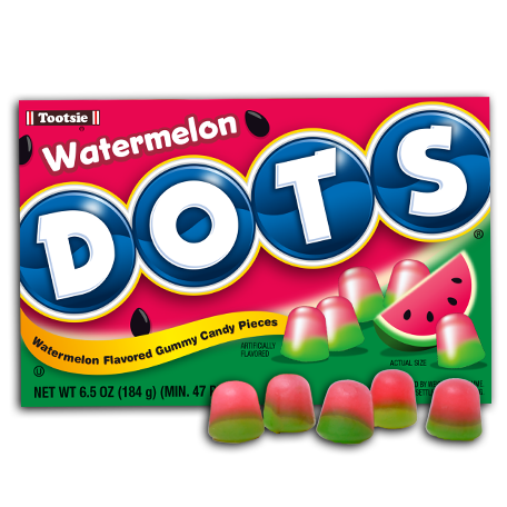 Tootsie Dots Watermelon Görögdinnye 184g