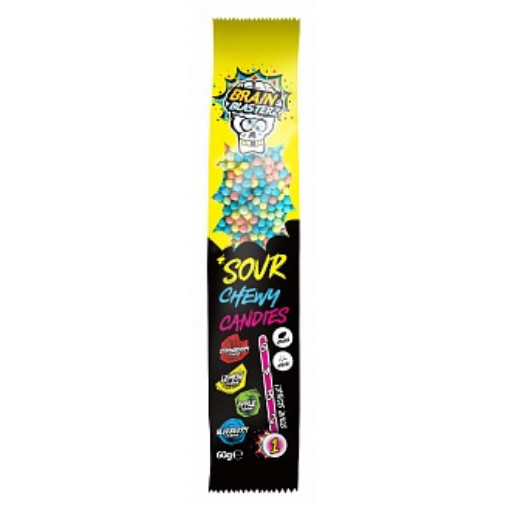 Brain Blasterz Sour Chewy Candies savanyú cukorkák 60g