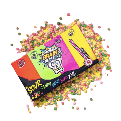 Brain Blasters XXL 144g extra savanyú cukorkák - 🍭CandyDaddy🍬