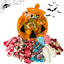 Mix de Halloween intr-o cutie resigilabila in forma de dovleac 1500g