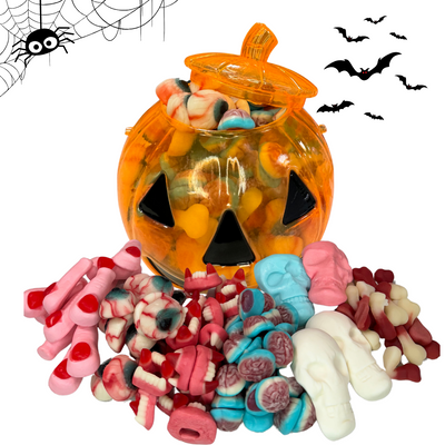 Halloween Mix Tök alakú zárható dobozban 1000g