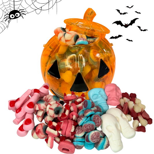 Halloween Mix Tök alakú zárható dobozban 1500g