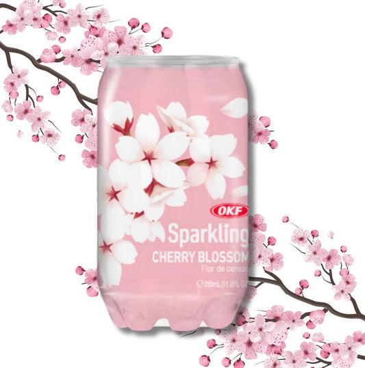 OKF Sparkling Cherry Blossom Drink 350ml  cseresznyevirág ízű japán ital