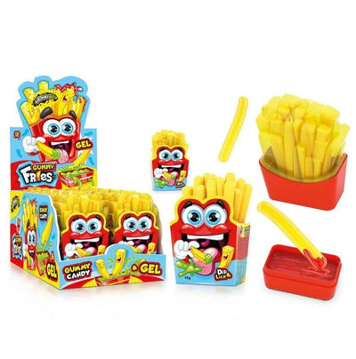 Johny Bee Gummy Fries (45g) Sültkrumpli mártogatós gumicukor
