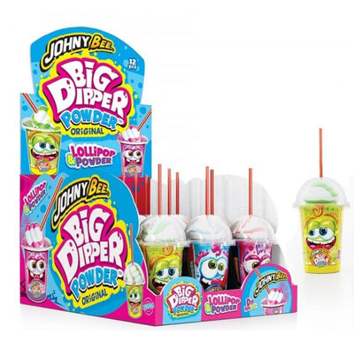Johny Bee Big Dipper Powder - Mártogatós nyalóka 47g