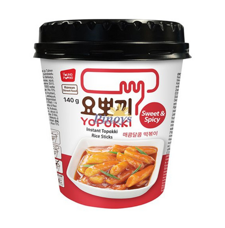 Yopokki Topokki Sweet & Spicy Cup 140g - édes csípős topokki tészta - 🍭CandyDaddy🍬