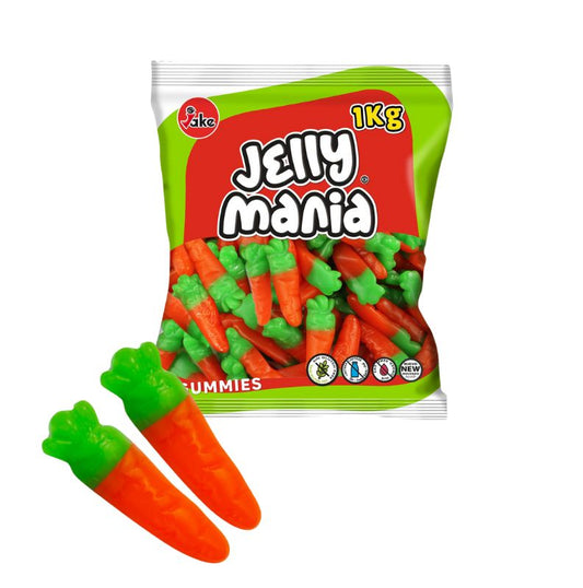 Jake Jelly Carrots 1kg - narancsos répa gumicukor 1 kg