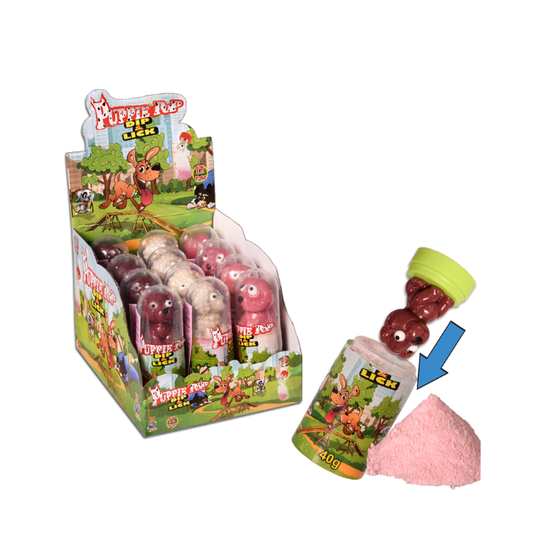 Puppie Pop mártogatós nyalóka