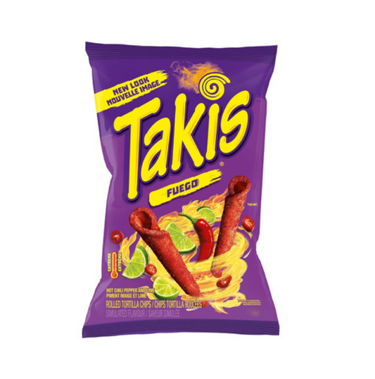 Takis Fuego Hot Chilli Pepper&Lime Tortila Chips 200g - 🍭CandyDaddy🍬