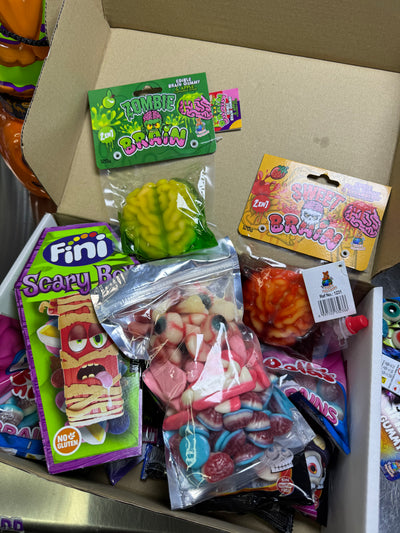 Halloween édesség válogatás Box XXL ajándék díszdobozzal