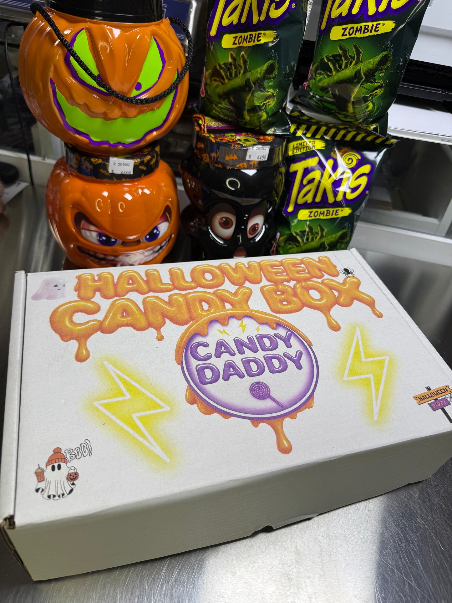 Halloween édesség válogatás Box XXL ajándék díszdobozzal