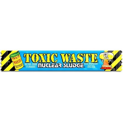 Toxic Waste Blue Raspberry Chew Bar 20g - Két Málna extra savanyú rage - 🍭CandyDaddy🍬